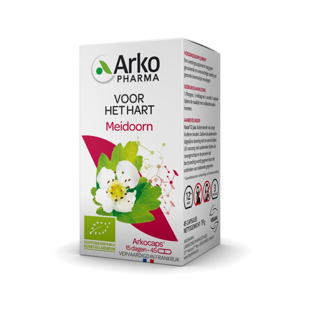 Gratis Verzending: Arkopharma Meidoorn 45 capsules