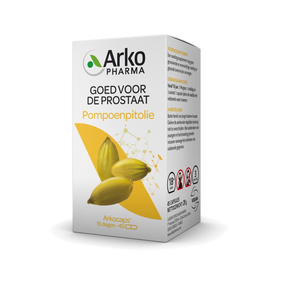 Gratis Verzending: Arkopharma Pompoenpitolie 45 capsules