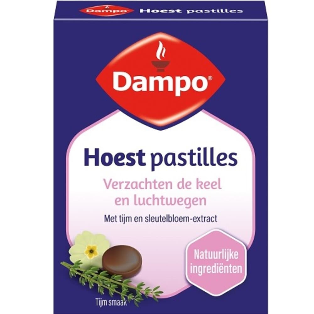 4x Dampo Hoestpastilles Thijm Sleutelbloem 24 stuks