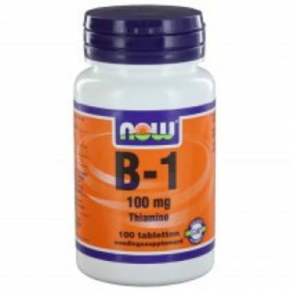 Gratis Verzending: 2x NOW Vitamine B1 100mg 100 tabletten