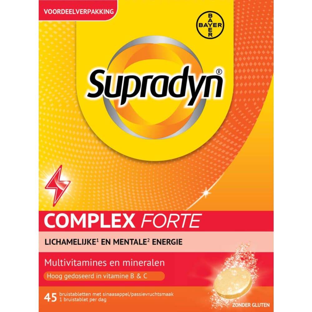 1+1 gratis: Supradyn Complex Forte 45 bruistabletten