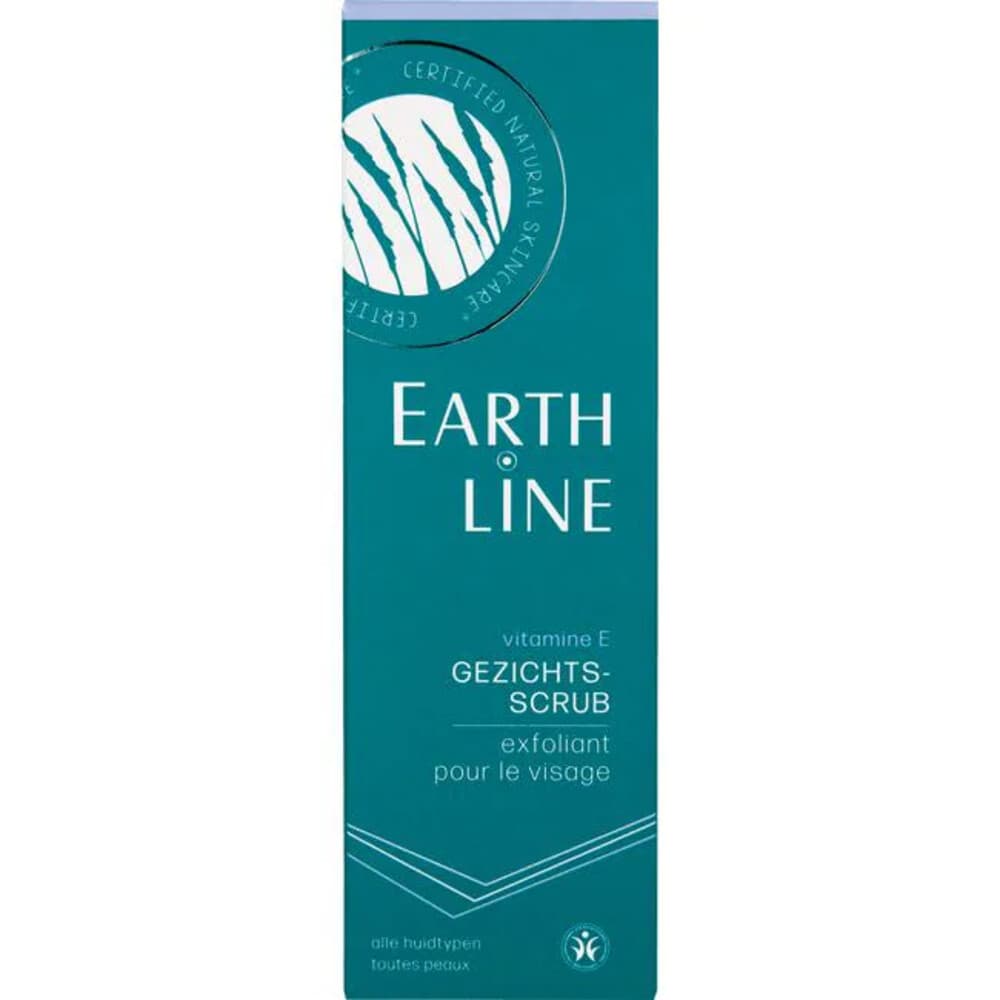 3x Earth-Line Gezichtsscrub Vitamine E 100 ml