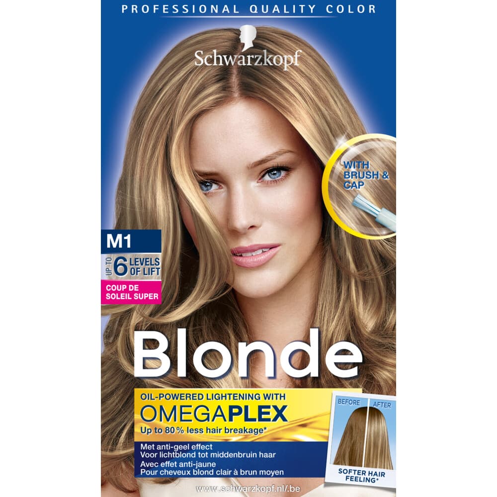 3x Schwarzkopf Permanente Blondering Coupe de Soleil Blonde M1
