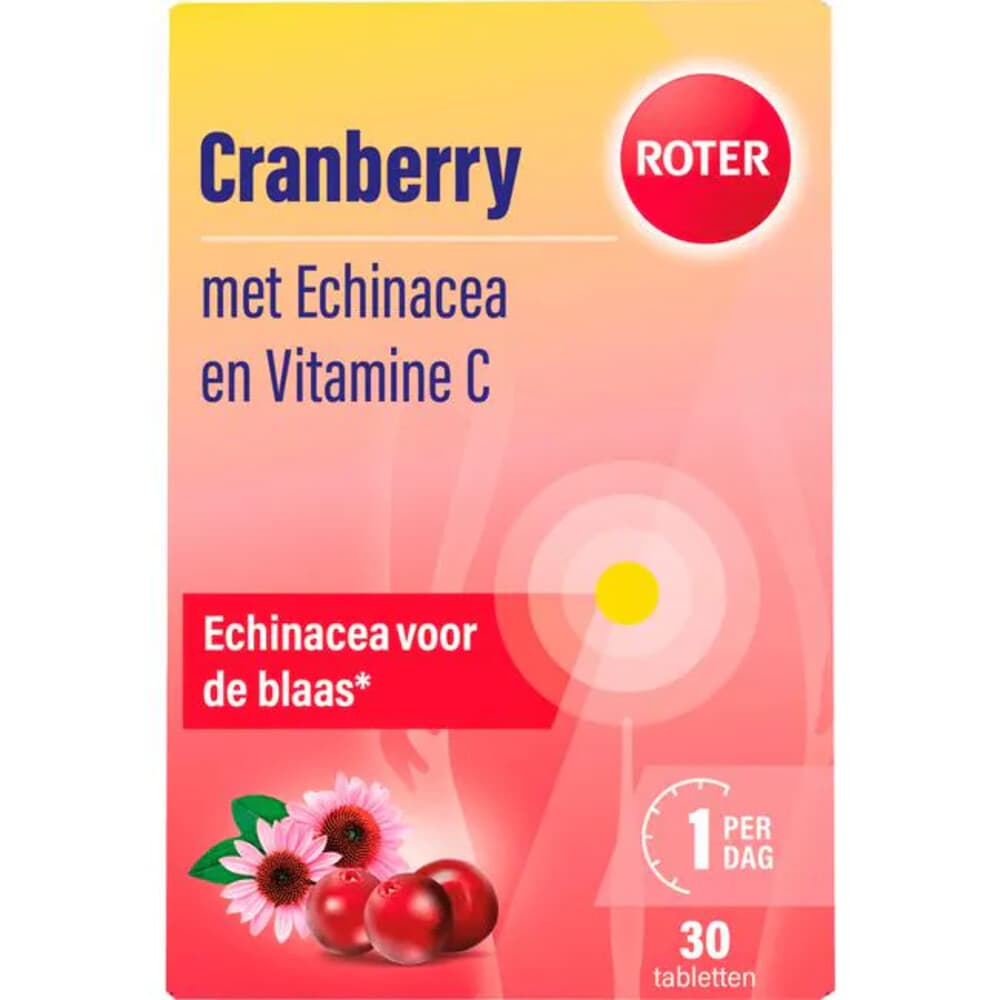 Gratis Verzending: 2x Roter Cranberry Vitamine C en Echinacea 30 tabletten