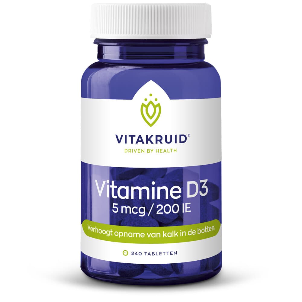 Gratis Verzending: Vitakruid Vitamine D3 - 5 mcg 240 tabletten