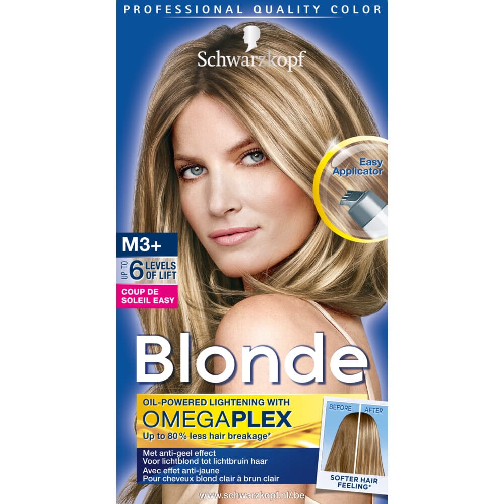 3x Schwarzkopf Permanente Blondering Coupe de Soleil Easy M3+