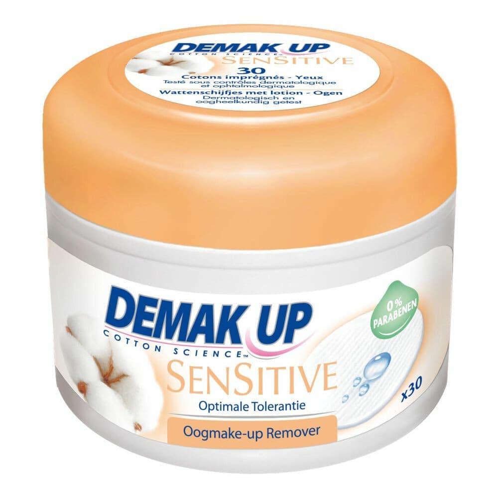 Demak Up Wattenpads met Lotion Sensitive 30 stuks