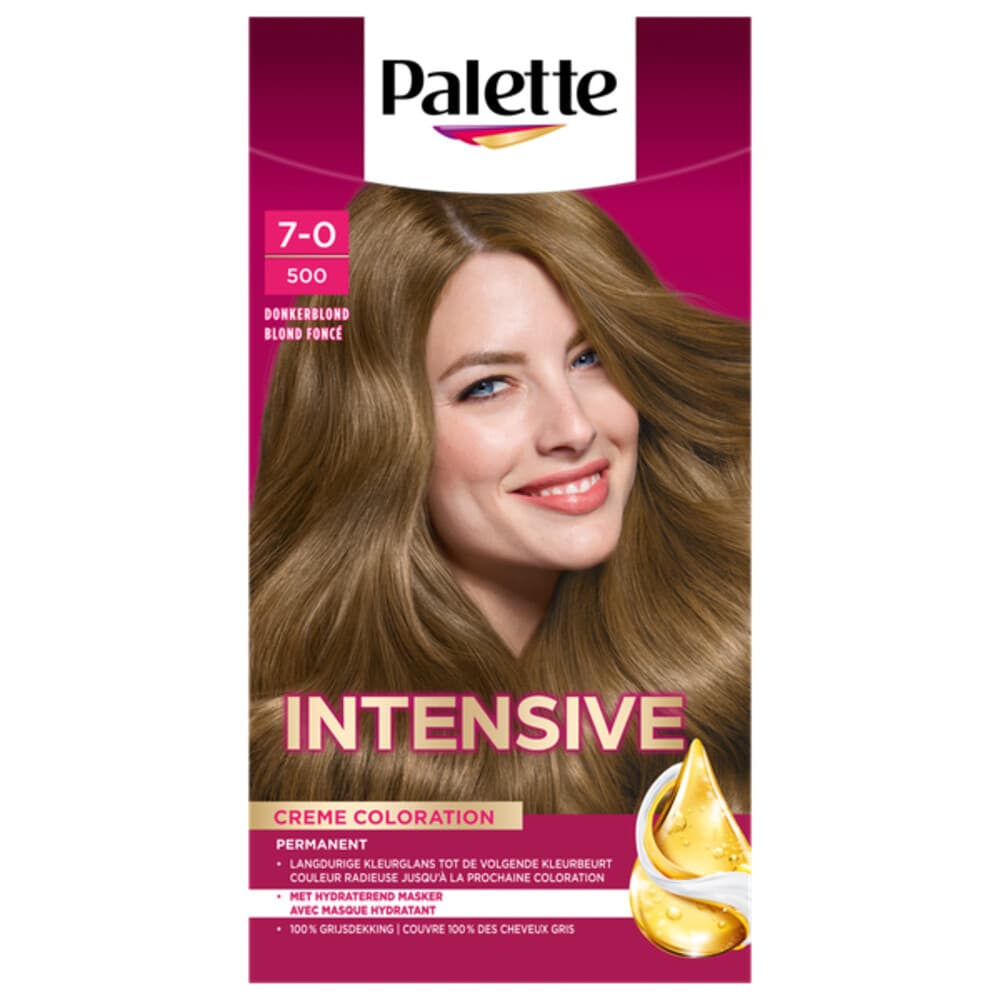 Palette Intensive Oil-Care Color Haarkleuring 500 Donkerblond