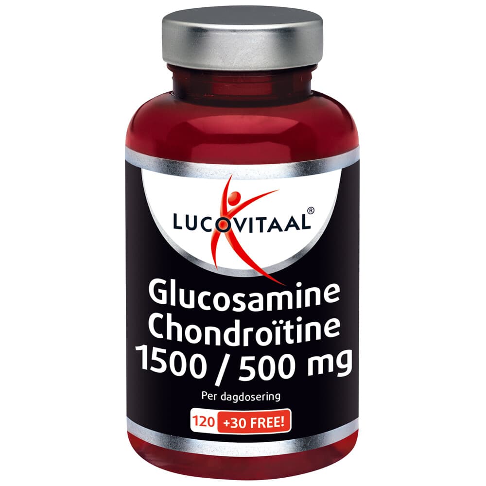 2+2 gratis: Lucovitaal Glucosamine Chondroïtine 1500/500 mg 150 tabletten