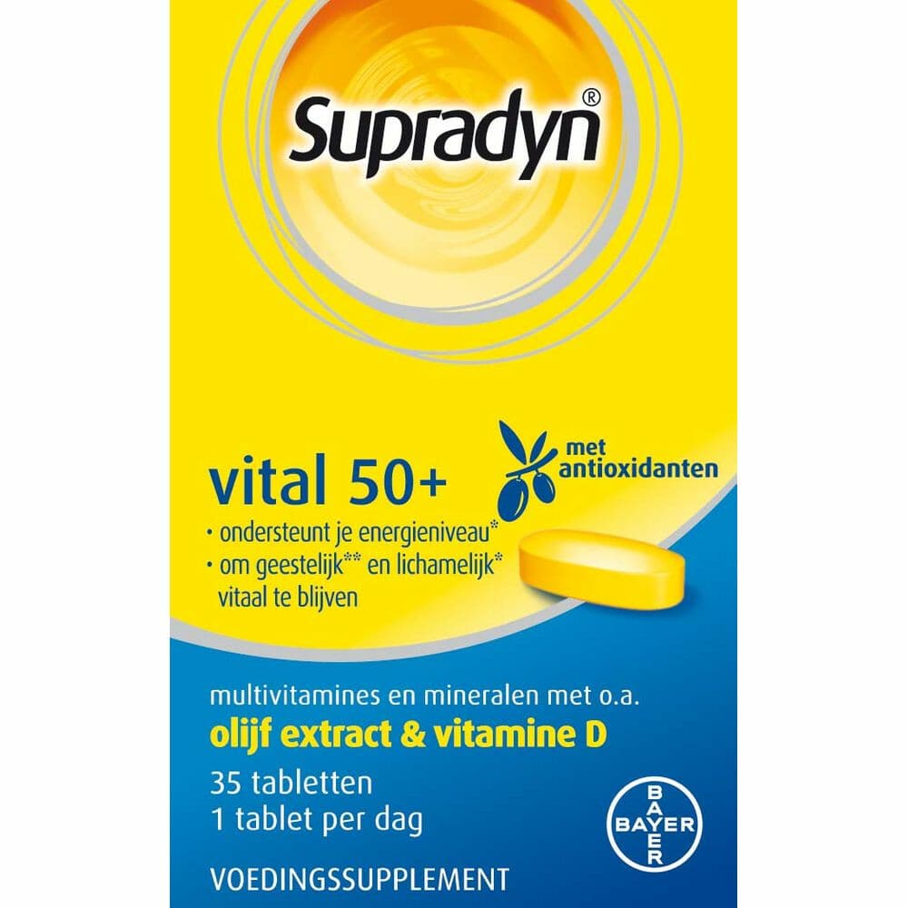 Gratis Verzending: 4x Supradyn Vital 50+ 35 tabletten