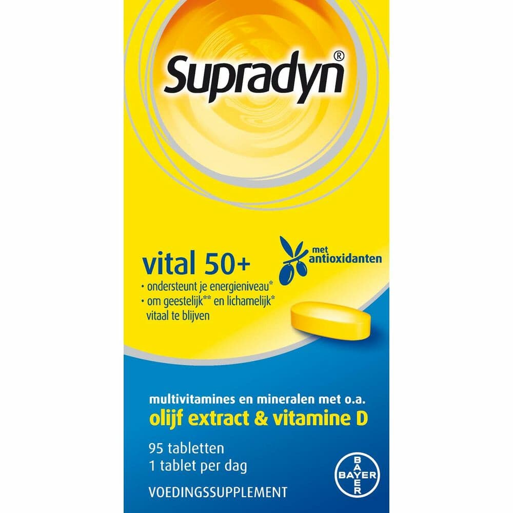 1+1 gratis: Supradyn Vital 50+ 95 tabletten