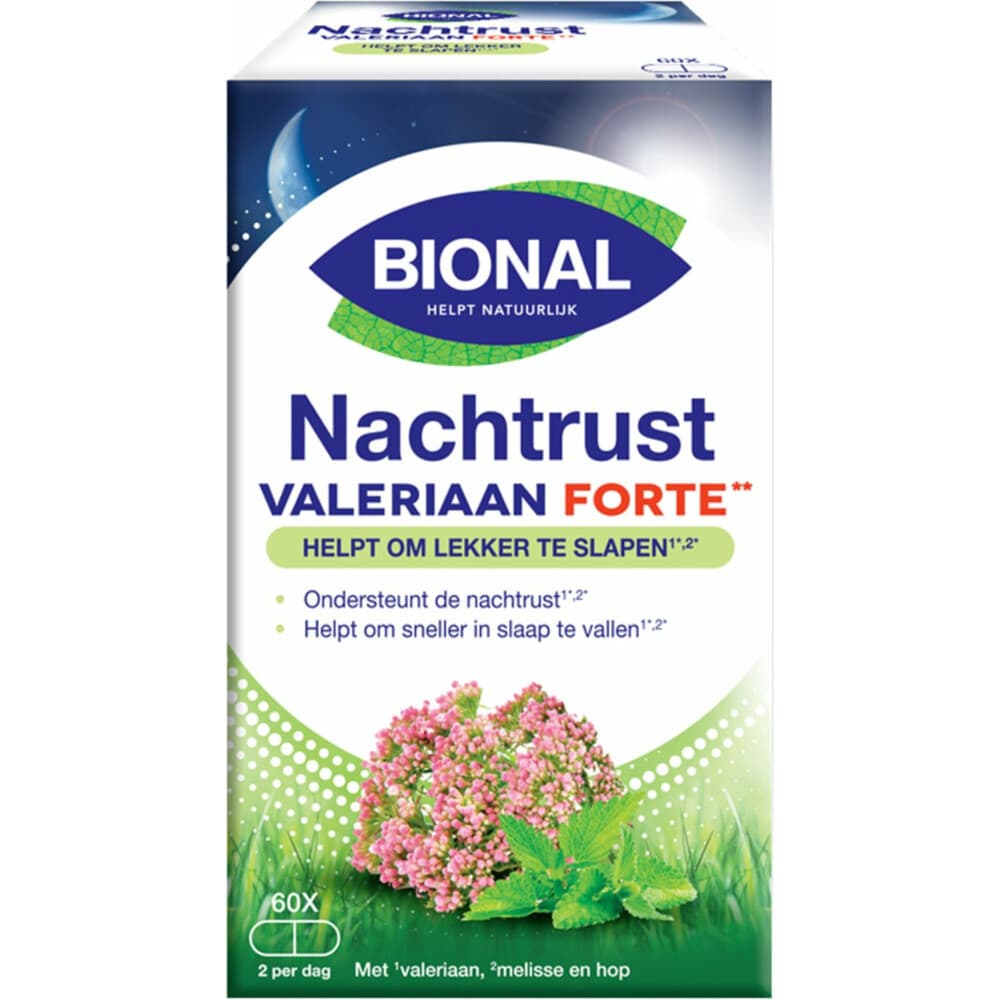 Gratis Verzending: 2x Bional Nachtrust Valeriaan Forte 60 capsules