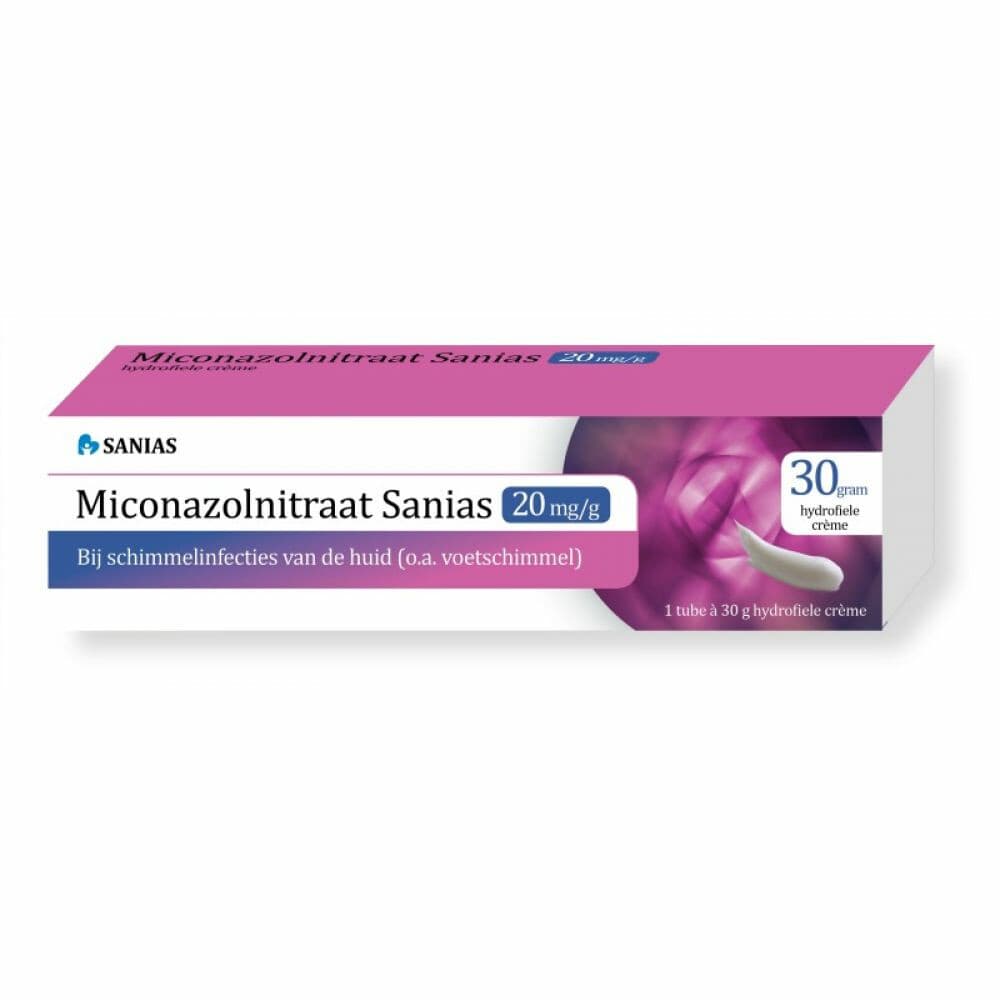 Sanias Miconazolnitraat 20mg/g Creme 30 gr