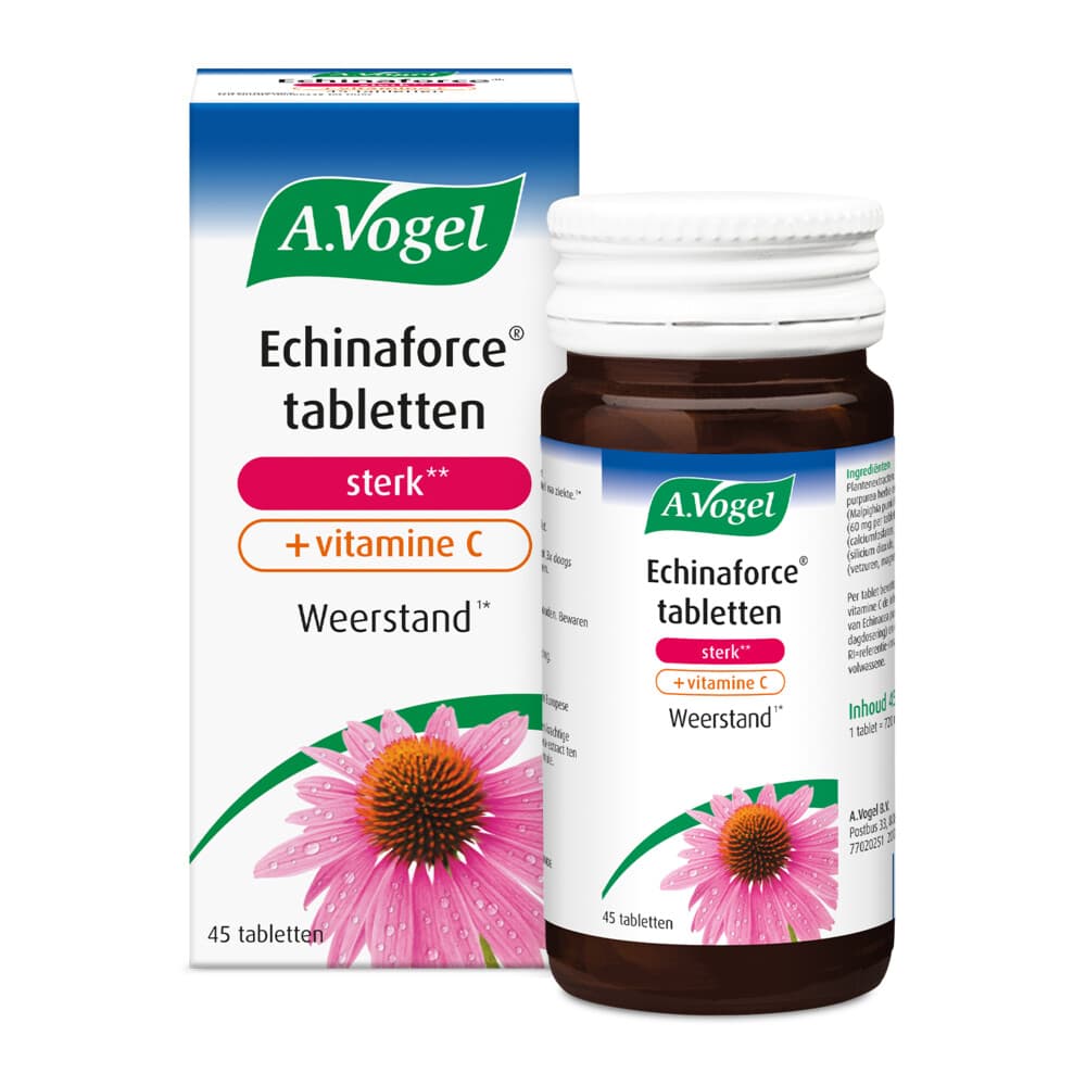 Gratis Verzending: A.Vogel Echinaforce Sterk + Vitamine C 45 tabletten