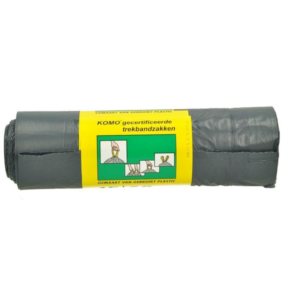 20x Komo Vuilniszakken Trekband 60L 15 stuks