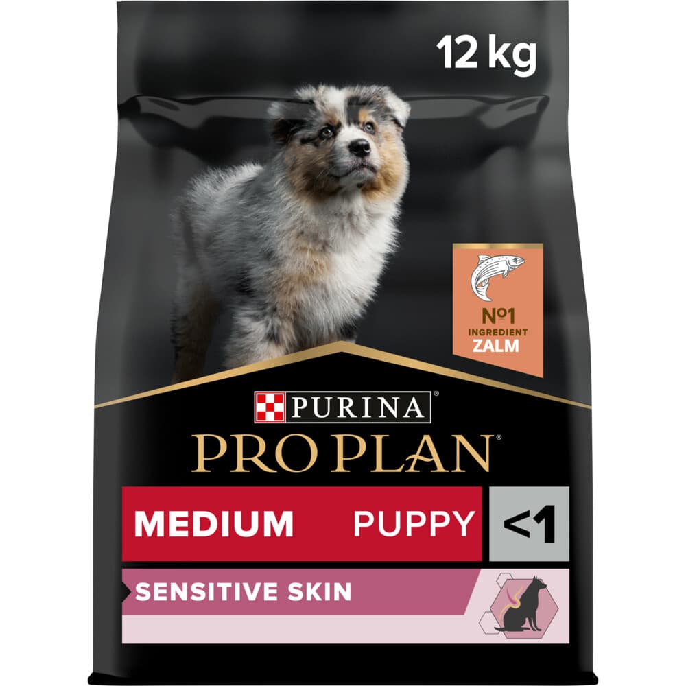Pro Plan Hondenvoer Droog Puppy Medium Sensitive Skin Zalm 12 kg