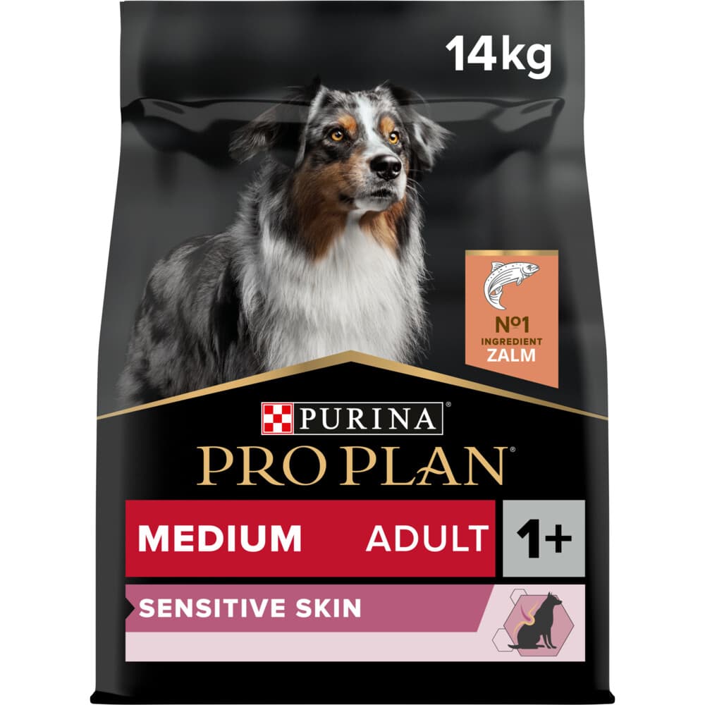 Pro Plan Hondenvoer Droog Adult Medium Sensitive Skin Zalm 14 kg