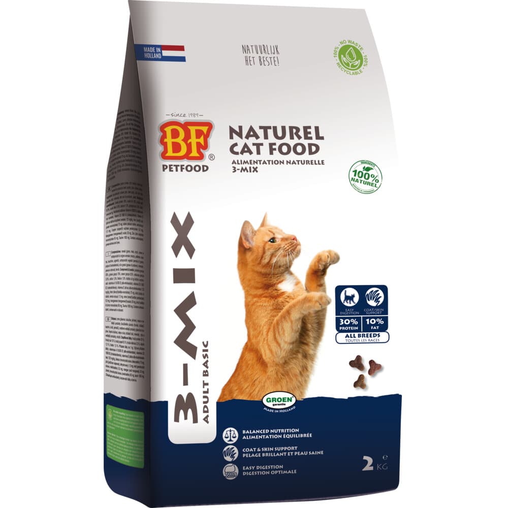 BF Petfood Kattenvoer 3 Mix 2 kg