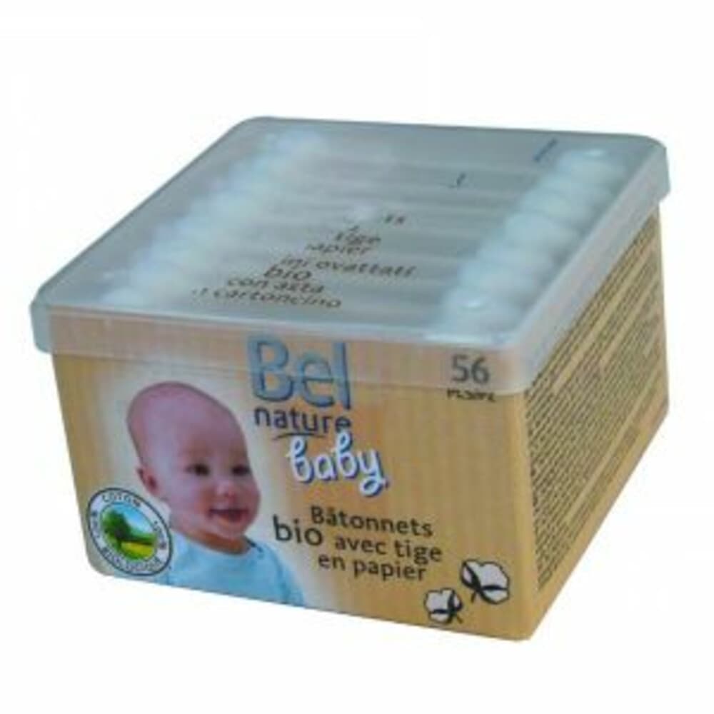 Bel nature Wattenstaafjes Baby 56 stuks