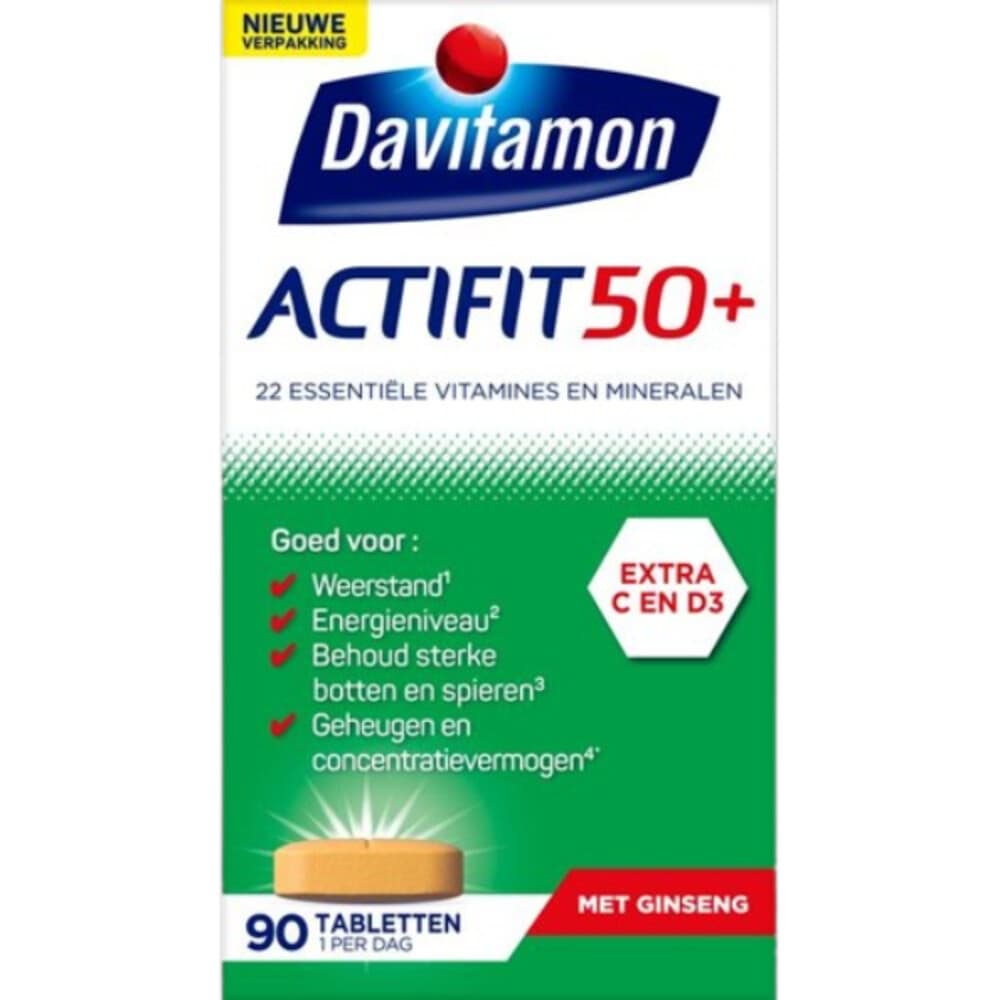 Gratis Verzending: Davitamon Actifit 50+ 90 tabletten