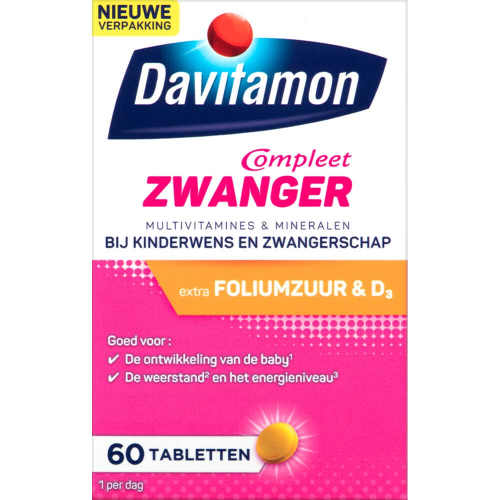 Gratis Verzending: Davitamon Compleet Zwanger 60 tabletten