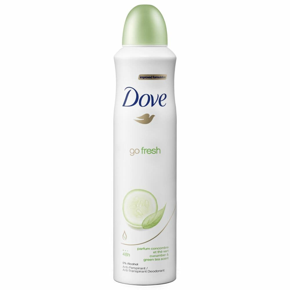 6x Dove Deodorant Spray Go Fresh Cucumber 250 ml