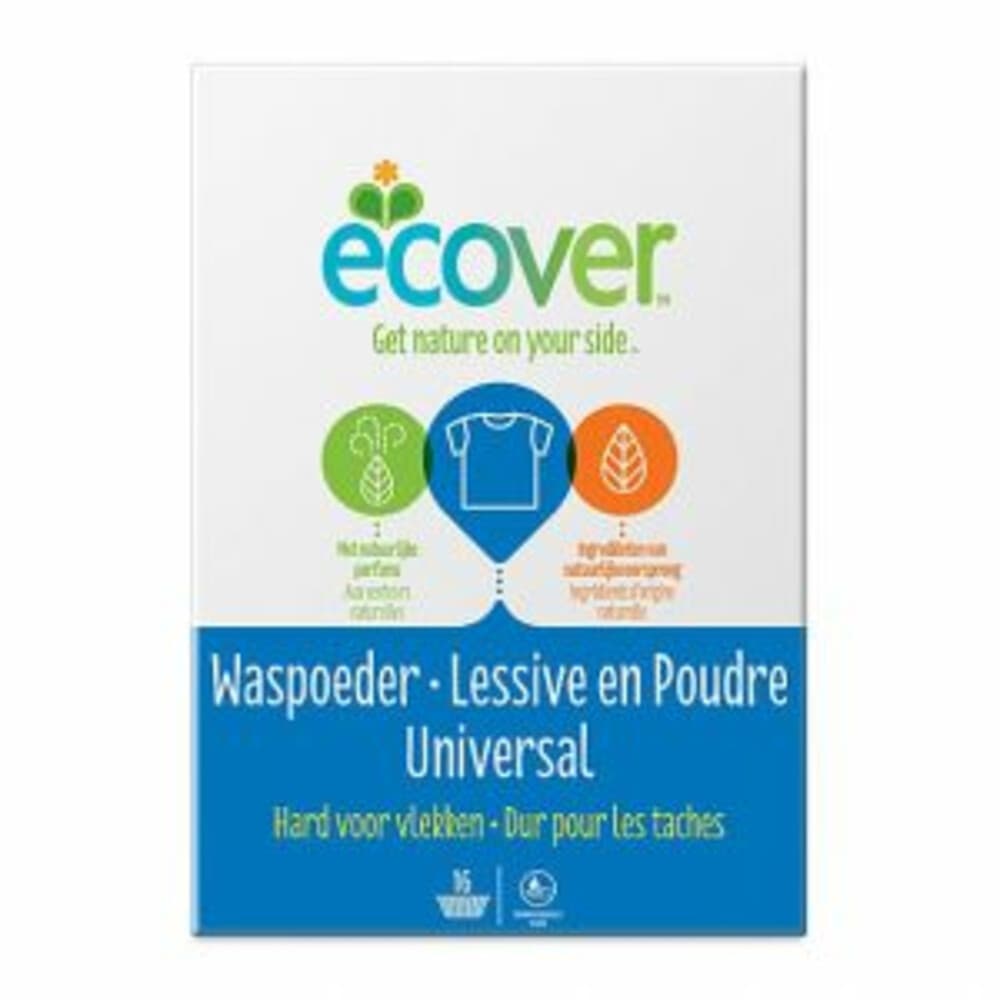 Ecover Waspoeder Wit/Universal 16 Wasbeurten 1,2 kg