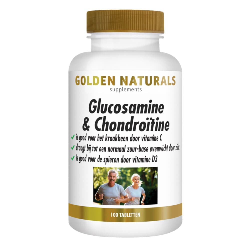 Gratis Verzending: Golden Naturals Glucosamine&Chondroïtine 100 tabletten