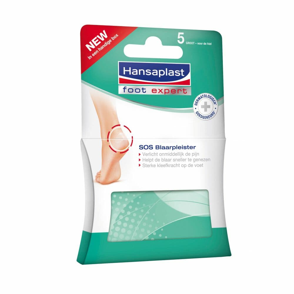 2e halve prijs: Hansaplast SOS Blaarpleisters Groot 5 stuks