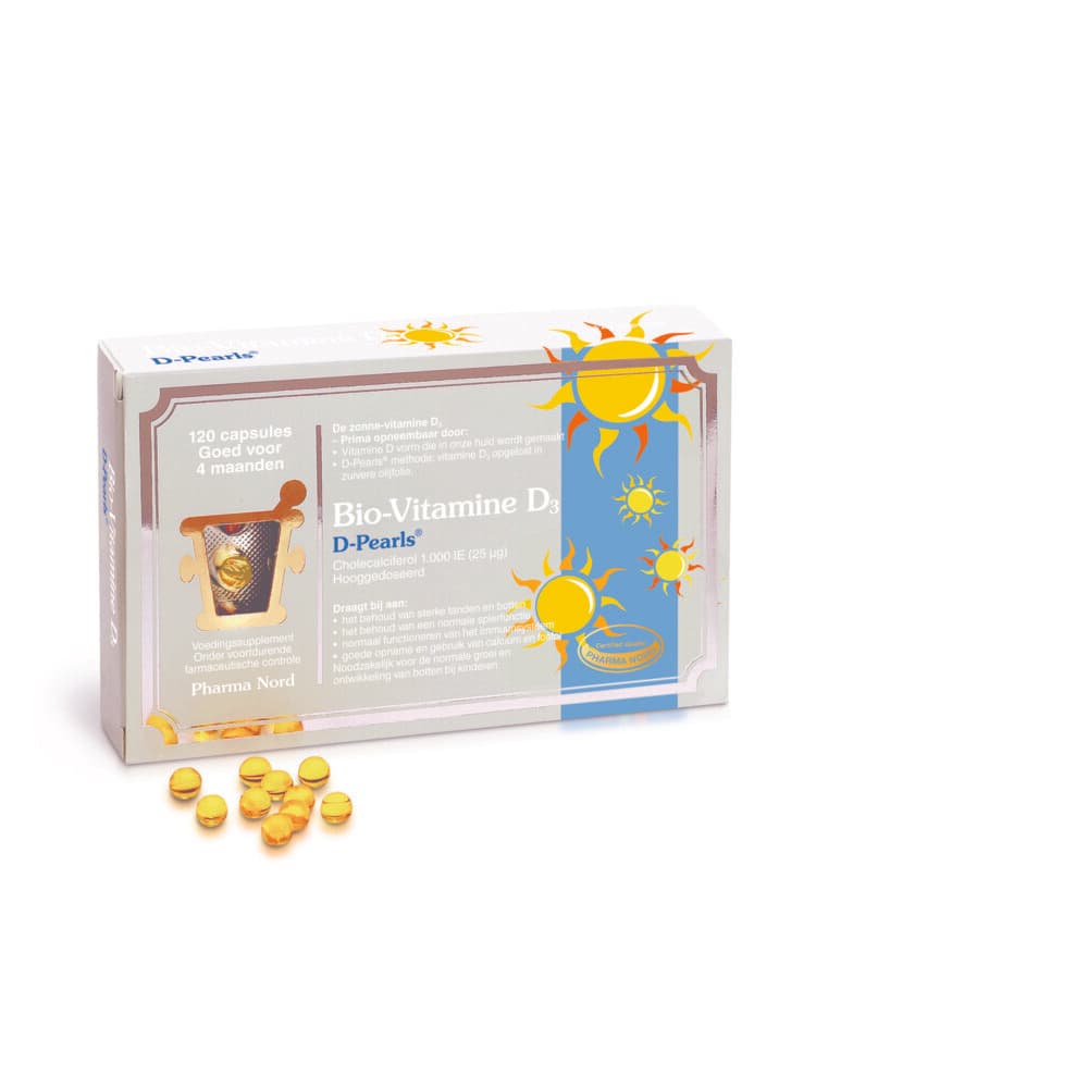 Gratis Verzending: 2x Pharma Nord Bio Vitamine D3 Pearls 25µg 120 capsules