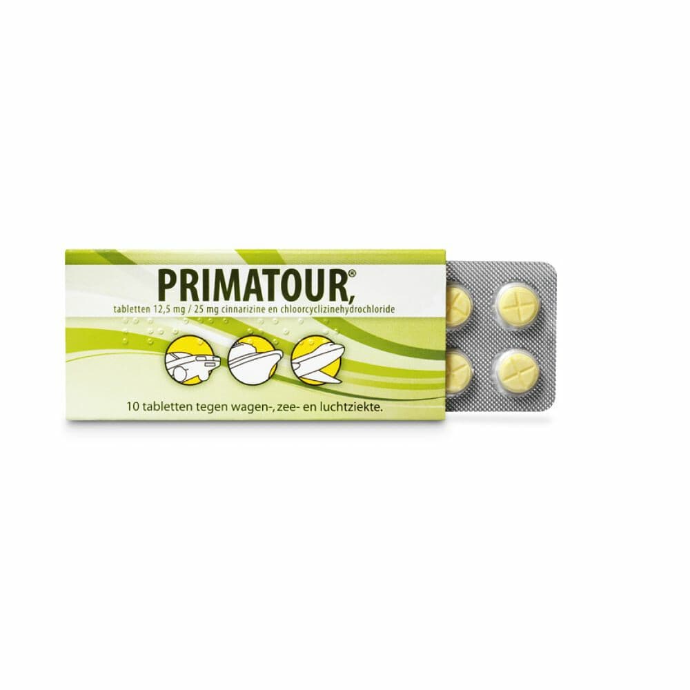 Primatour bij Reisziekte 10 tabletten