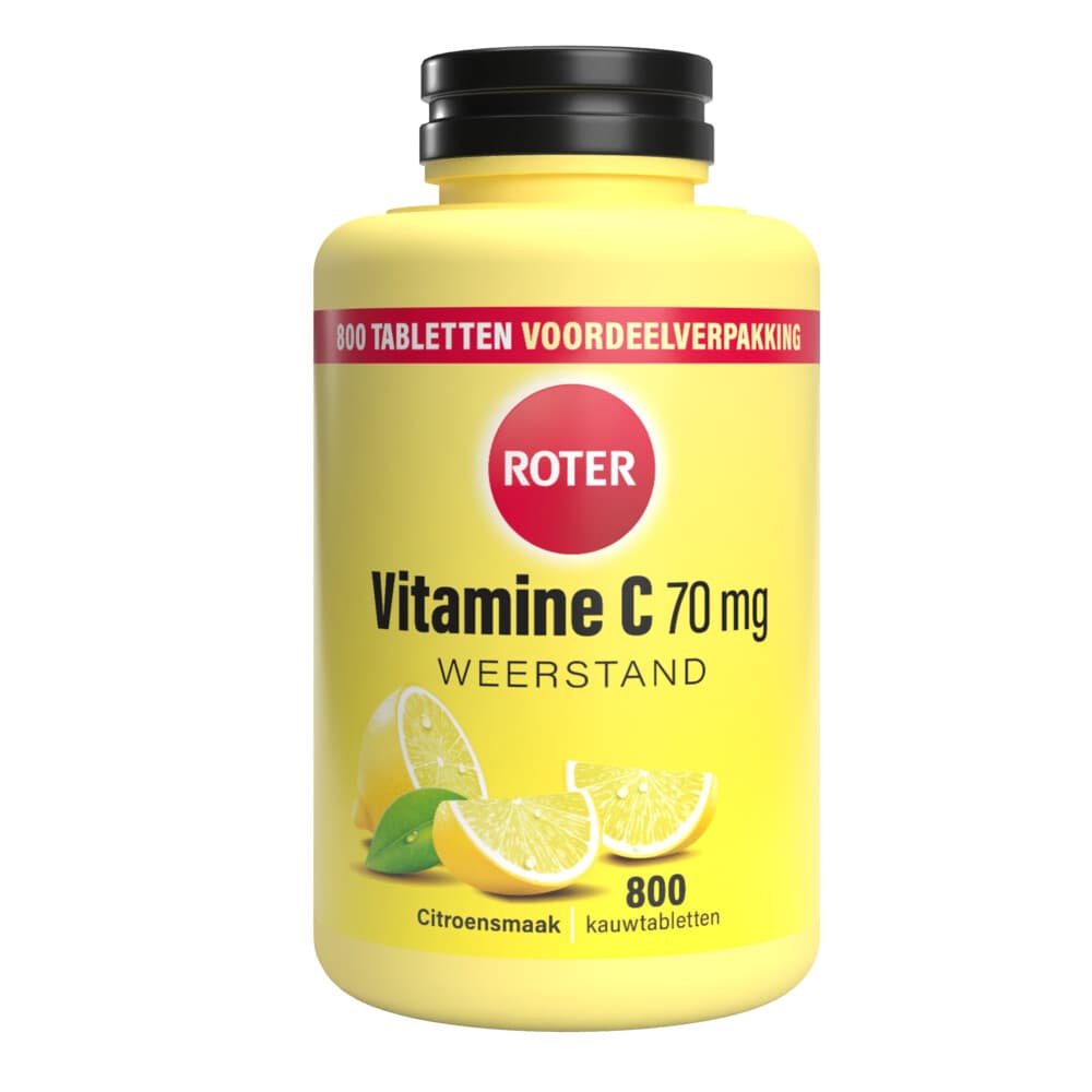 Gratis Verzending: 2x Roter Vitamine C 70 mg Citroen 800 kauwtabletten