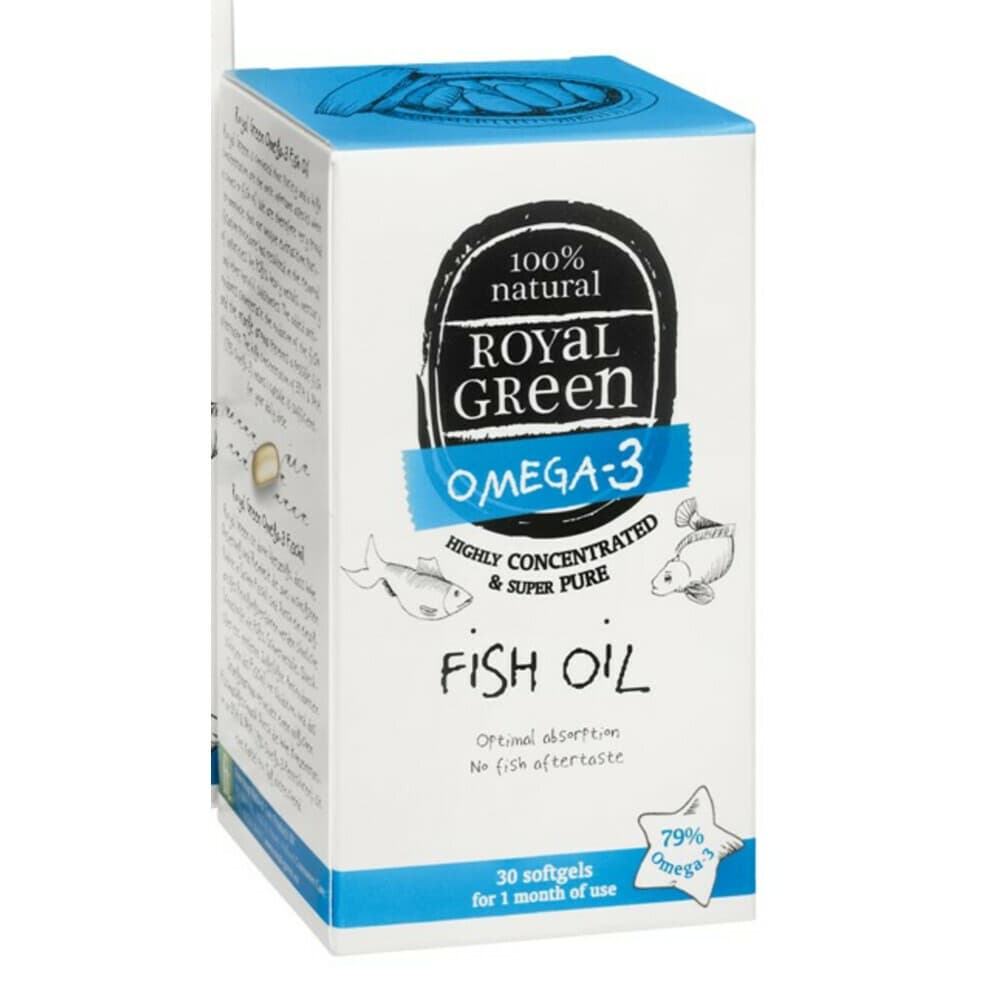 Gratis Verzending: Royal Green Omega 3 Visolie 30 softgels