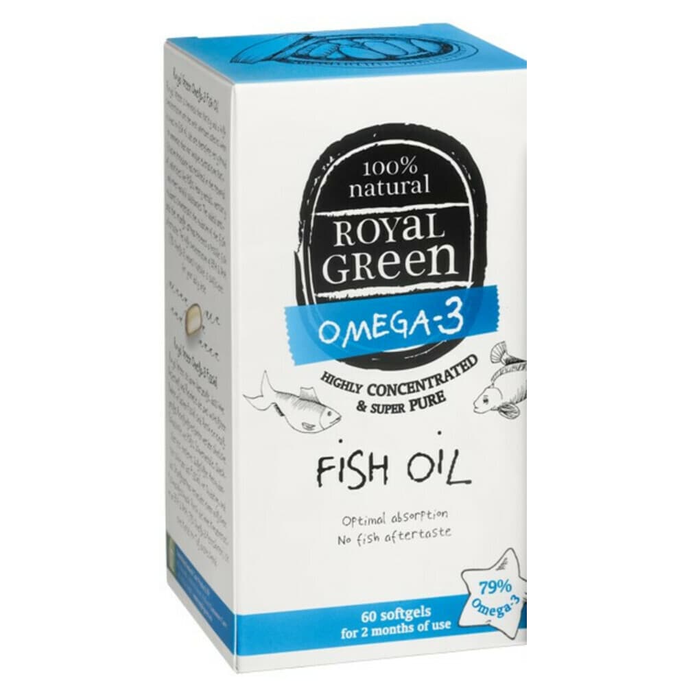 Gratis Verzending: Royal Green Omega 3 Visolie 60 softgels