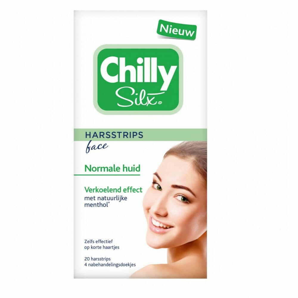 6x Chilly Silx Harsstrips Gezicht Normale huid 10 stuks