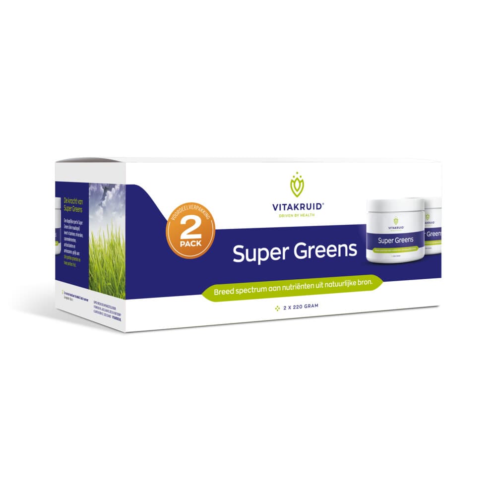 Gratis Verzending: Vitakruid Super Greens 2-Pack 2 x 220 gr