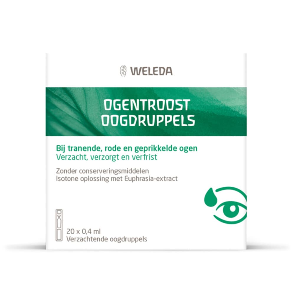2x WELEDA Ogentroost Oogdruppels Ampullen 20 stuks