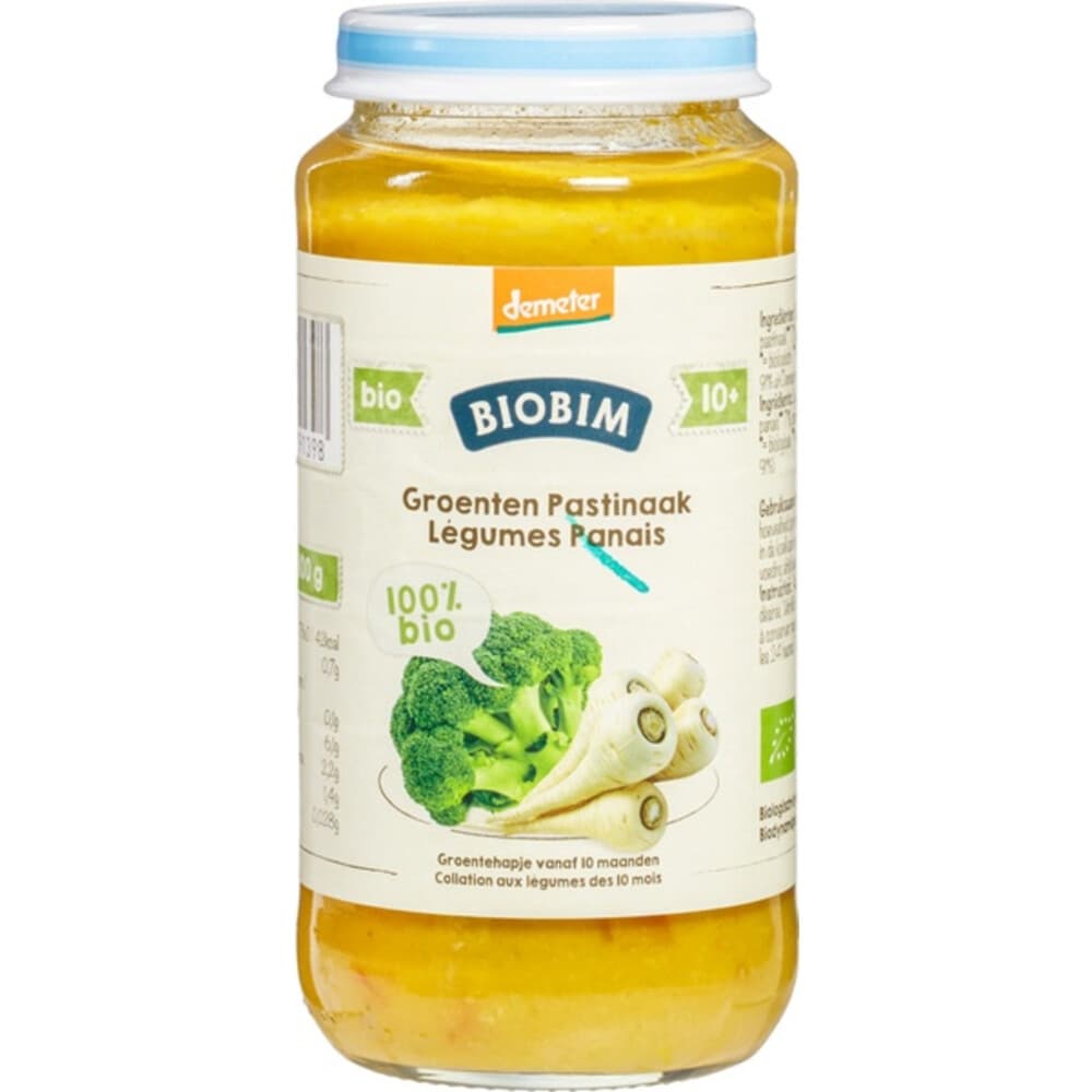 6x Biobim Maaltijd 10+ mnd Groenten&Pastinaak 250 gr