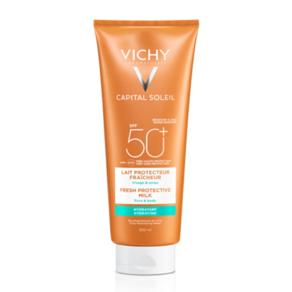 2x Vichy Capital Soleil Beach Protect Hydraterende Zonnebrand Melk SPF50+ 300 ml