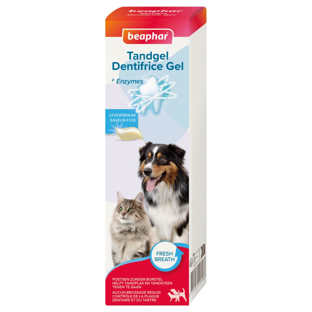 6x Beaphar Tandgel Hond&Kat 100 gr