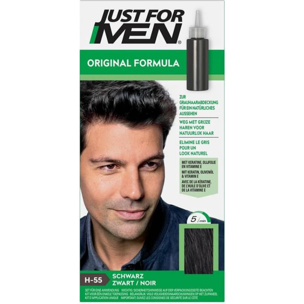 Just for Men Haarkleuring Zwart H55 1 set