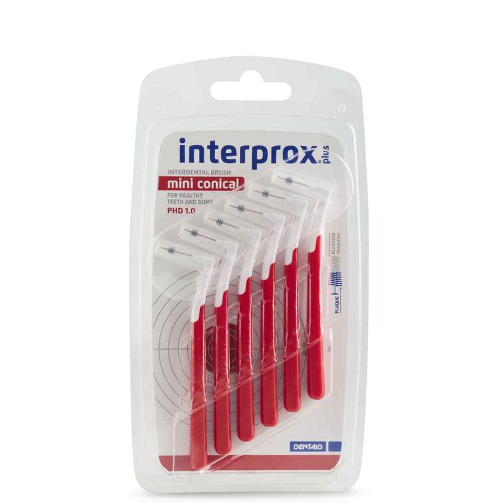 Interprox Ragers Plus Mini Conical Rood PHD 1.2 6 stuks