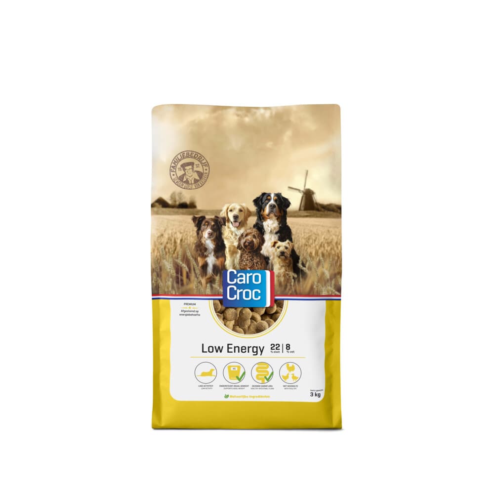 CaroCroc Hondenvoer Droog Low Energy 3 kg