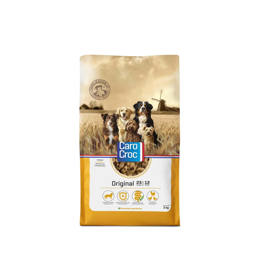 CaroCroc Hondenvoer Droog Original 3 kg