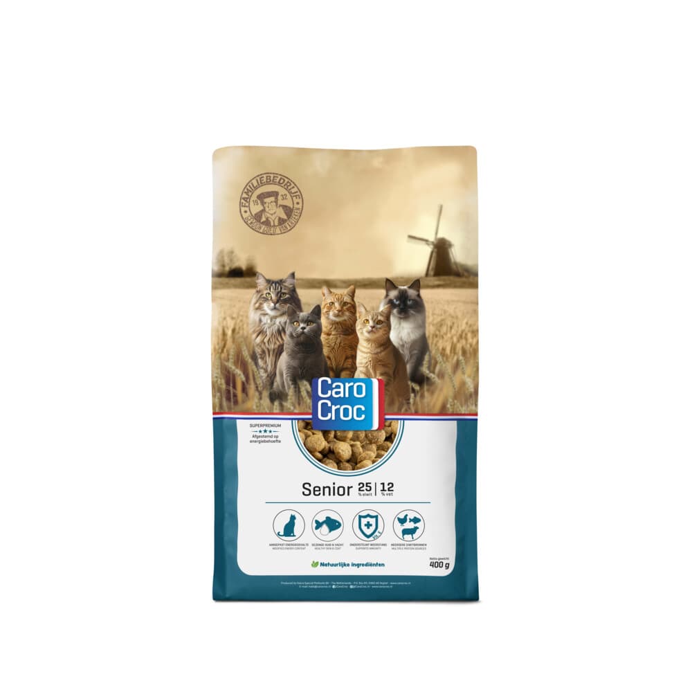 CaroCroc Kattenvoer Droog Senior 2 kg