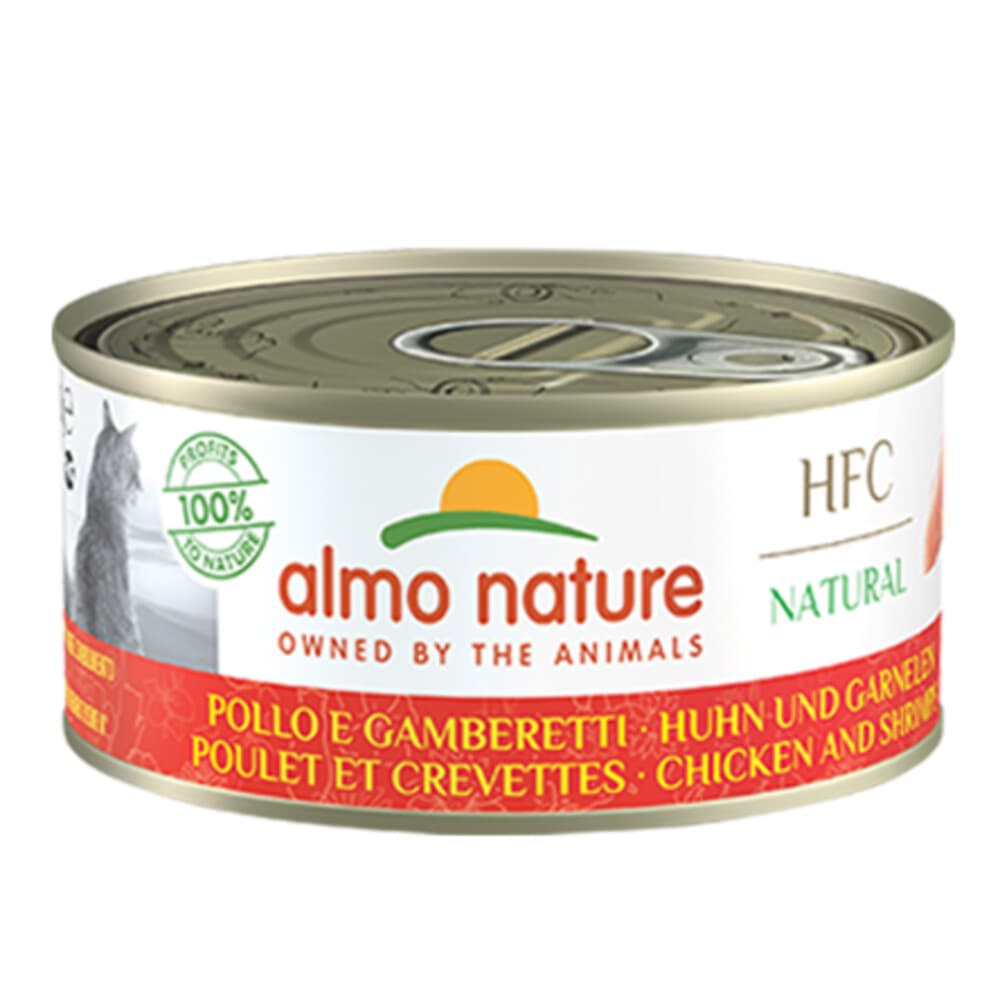 Almo Nature HFC Natural Kattenvoer Nat Blikje Kip&Garnaal 70 gr