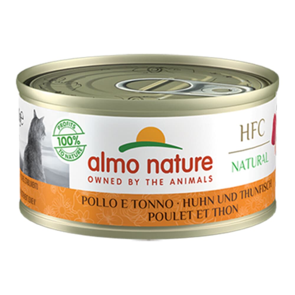 Almo Nature HFC Natural Kattenvoer Nat Blikje Kip&Tonijn 70 gr