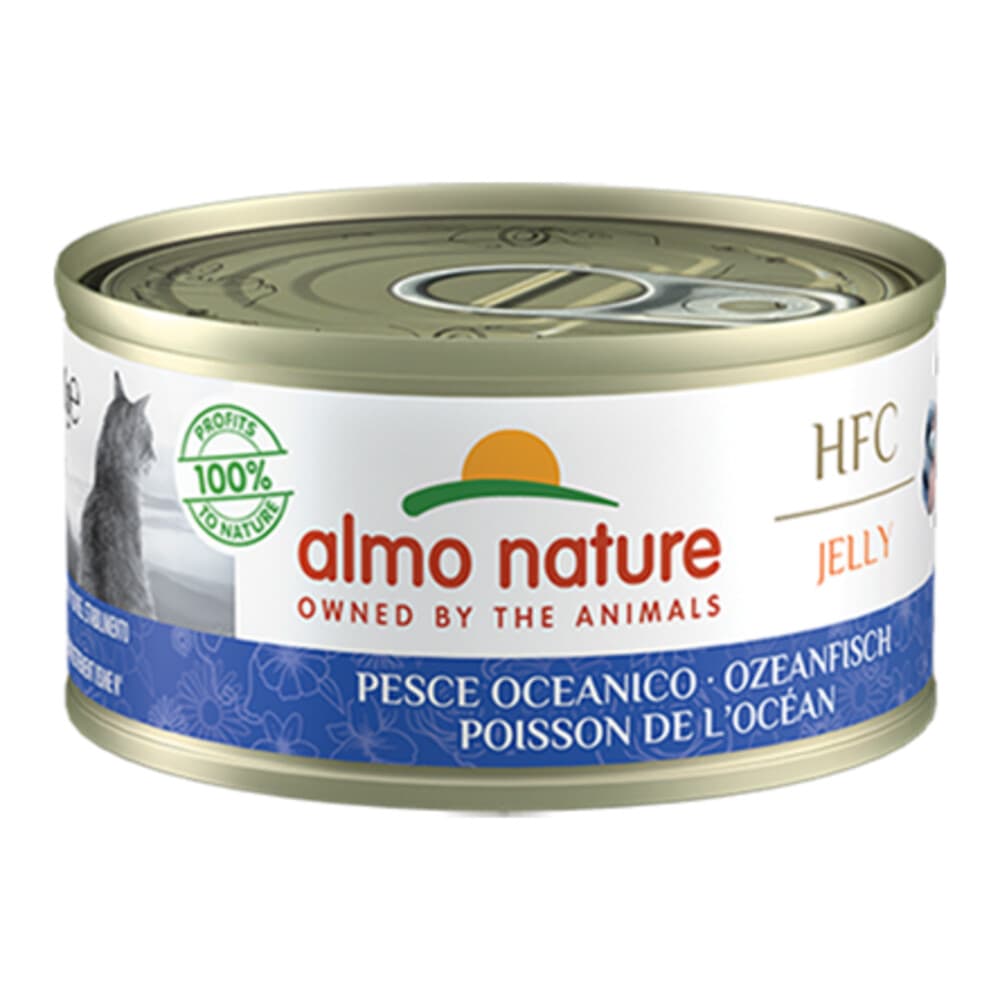 48x Almo Nature HFC Jelly Kattenvoer Nat Oceaanvis 70 gr