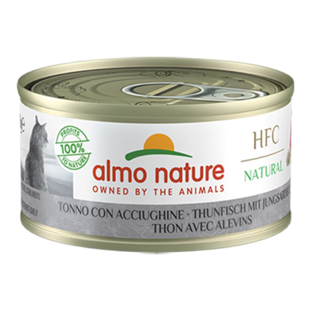 Almo Nature HFC Natural Kattenvoer Nat Blikje Tonijn&Ansjovis 70 gr