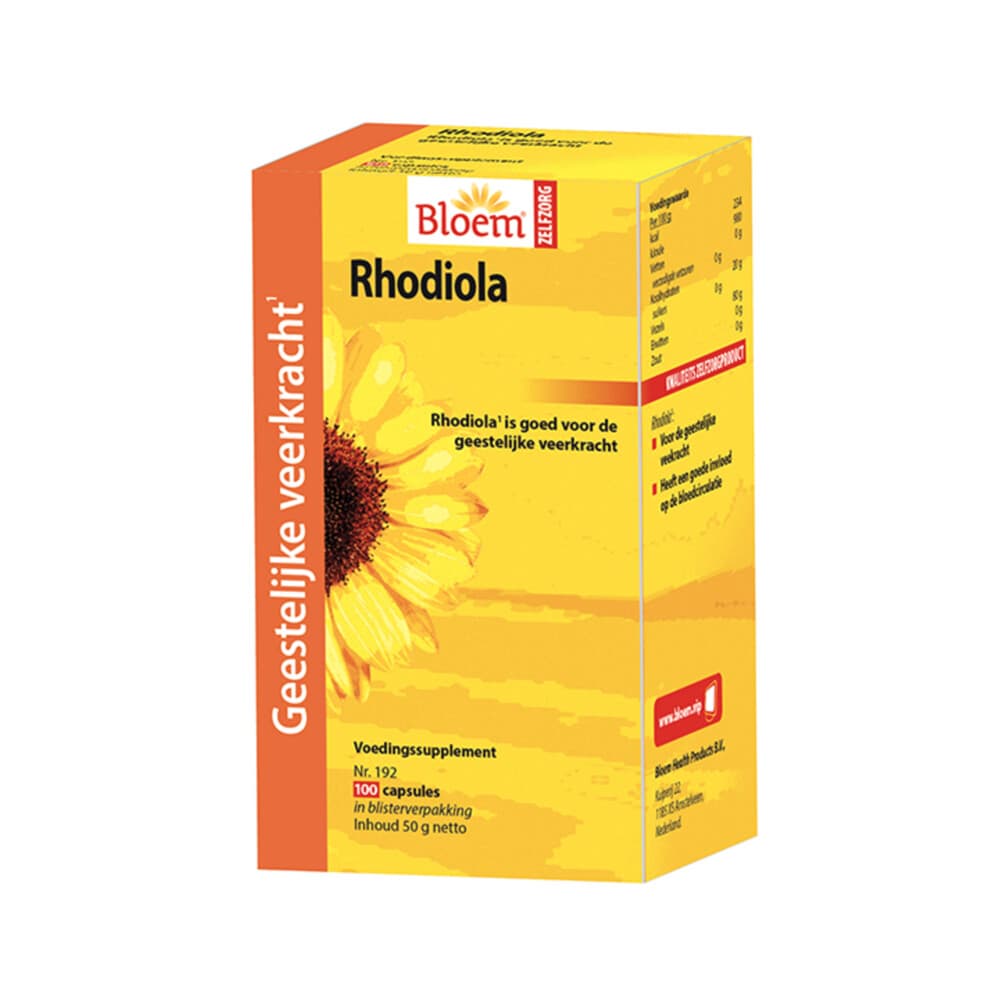 Gratis Verzending: Bloem Rhodiola 100 capsules